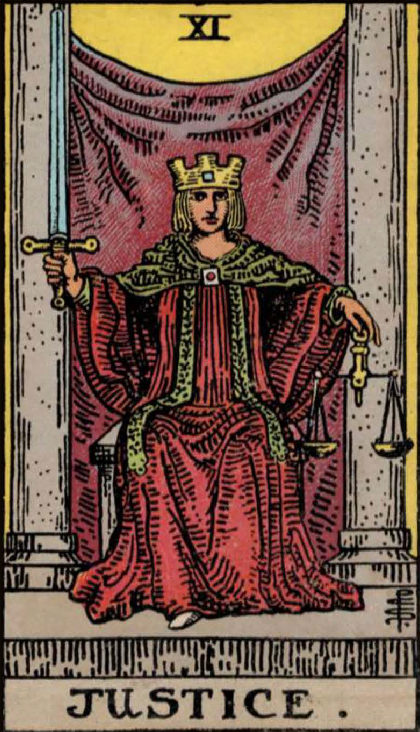 Justice, Justice Tarot, Tarot Card History, Tarot Card Symbolism, Tarot Card Meanings, Major Arcana, Balance, Fairness, Truth, Law, Karma, Decision, Equity, Tarot Reading