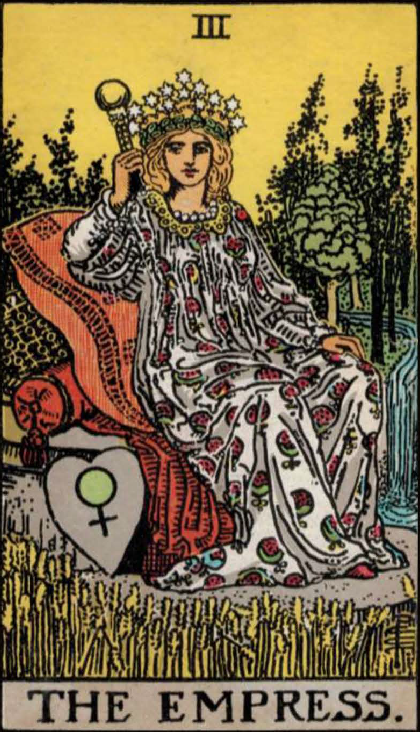The Empress, The Empress Tarot, Tarot Card History, Tarot Card Symbolism, Tarot Card Meanings, Major Arcana, Fertility, Abundance, Nature, Nurturing, Creation, Femininity, Tarot Reading
